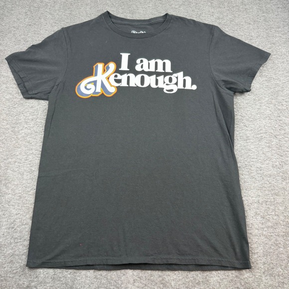 Barbie Other - Barbie T-Shirt Mens Medium Black I am Kenough Graphic Movie Tee Short Sleeve‎